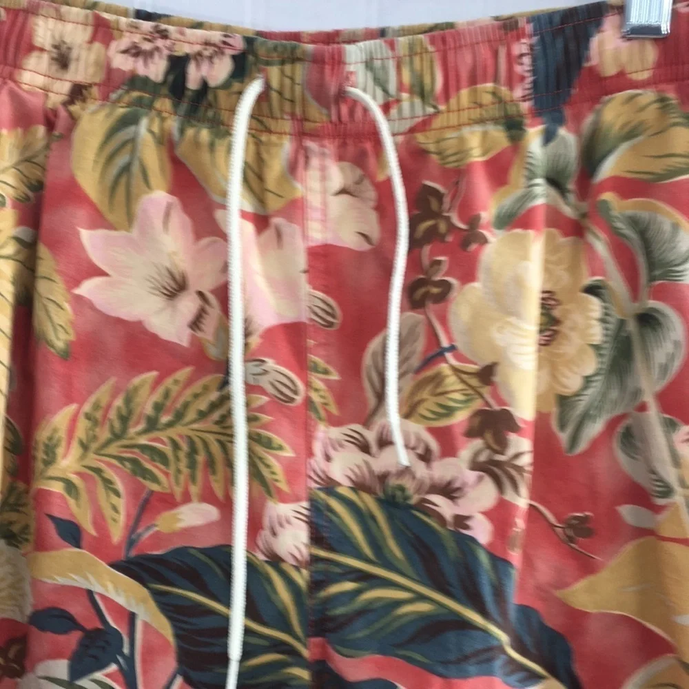 Ralph Lauren Polo Sport Orange Floral Swim Board Shorts‎ Mens Large Tropical